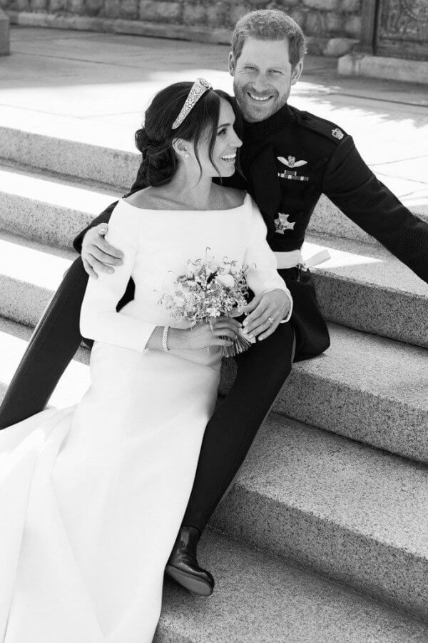 The Duke and Duchess of Sussex on their wedding day