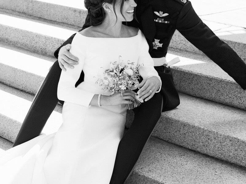 The Duke and Duchess of Sussex on their wedding day