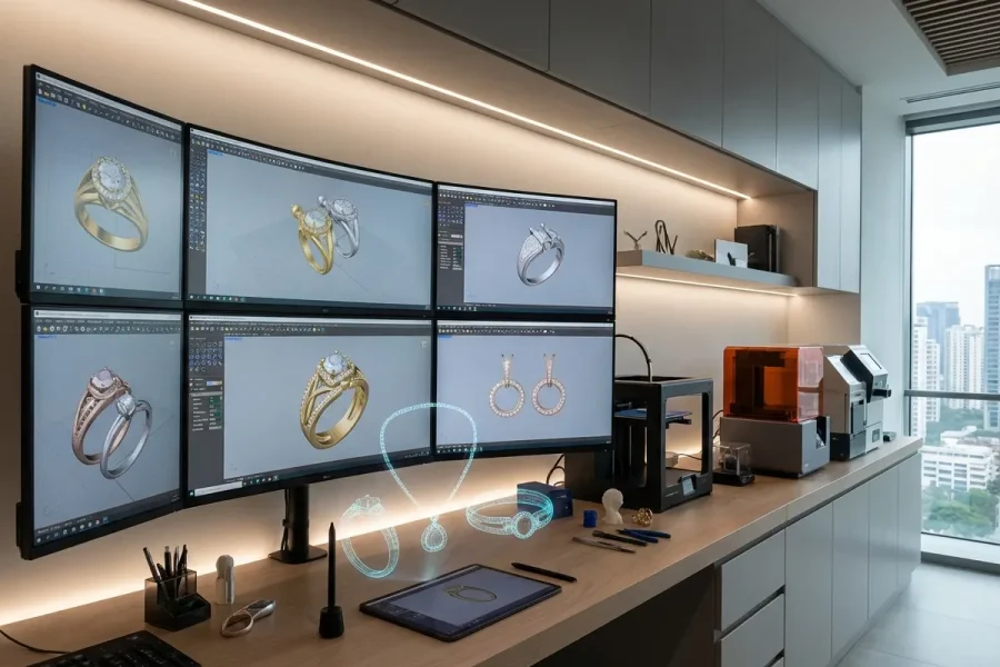 bespoke 3d jewelry modeling services