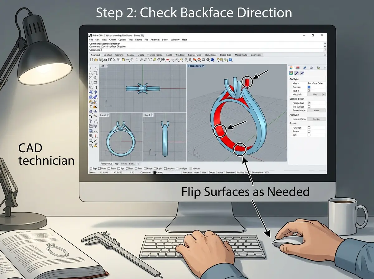 how to check and fix normals before you send a file