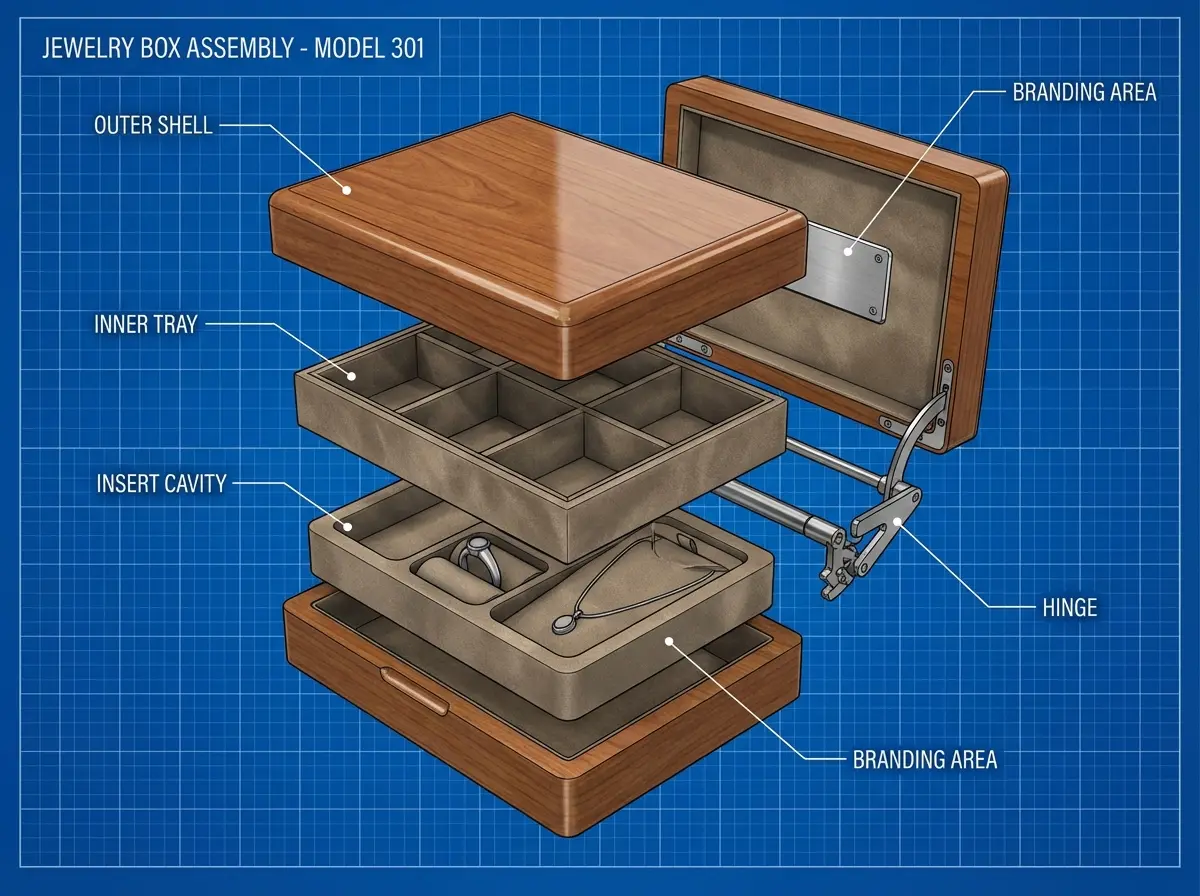 what goes into a jewelry box 3d model